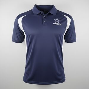 Cowboys Navy and White Men's Polo Shirt